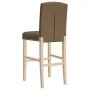 High stools 2 pcs solid rubber wood and fabric by vidaXL, Kitchen stools - Ref: Foro24-4006206, Price: 117,18 €, Discount: %