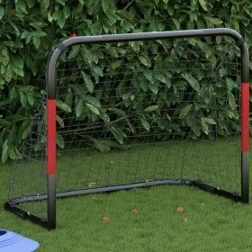 Fußballtor mit rotem und schwarzem Stahlnetz 90x48x71 cm von vidaXL, Fußballtore - Ref: Foro24-4007967, Preis: 56,43 €, Rabat...