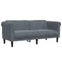 Zweiteilige Sofagarnitur aus dunkelgrauem Samt von vidaXL, Sofas - Ref: Foro24-3209220, Preis: 478,05 €, Rabatt: %
