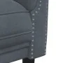 Zweiteilige Sofagarnitur aus dunkelgrauem Samt von vidaXL, Sofas - Ref: Foro24-3209220, Preis: 478,05 €, Rabatt: %