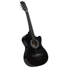 Guitarra Clásica Western Cutaway con 6 cuerdas negra 38" de vidaXL, Guitarras - Ref: Foro24-70132, Precio: 68,96 €, Descuento: %