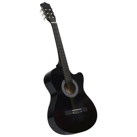 Western Cutaway Konzertgitarre mit 6 schwarzen Saiten 38" von vidaXL, Gitarren - Ref: Foro24-70132, Preis: 68,96 €, Rabatt: %