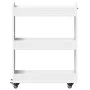 Wardrobe with white engineered wood wheels 60x22x79 cm by vidaXL, Lockers and storage cabinets - Ref: Foro24-840415, Price: 4...