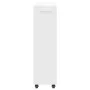 Wardrobe with white engineered wood wheels 60x22x79 cm by vidaXL, Lockers and storage cabinets - Ref: Foro24-840415, Price: 4...