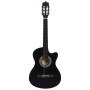 Western Cutaway Konzertgitarre mit 6 schwarzen Saiten 38" von vidaXL, Gitarren - Ref: Foro24-70132, Preis: 70,35 €, Rabatt: %