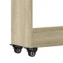 Schrank aus Sonoma-Eichenholzwerkstoff mit Rollen, 60 x 22 x 79 cm von vidaXL, Schließfächer und Lagerschränke - Ref: Foro24-...