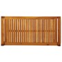 Set de muebles para jardín 3 piezas con cojines madera acacia
