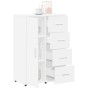 Weißes Sideboard aus Holzwerkstoff, 60 x 31 x 84 cm von vidaXL, Sideboards - Ref: Foro24-840506, Preis: 107,38 €, Rabatt: %