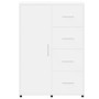 Weißes Sideboard aus Holzwerkstoff, 60 x 31 x 84 cm von vidaXL, Sideboards - Ref: Foro24-840506, Preis: 107,38 €, Rabatt: %
