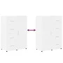 White engineered wood sideboard 60x31x84 cm by vidaXL, Sideboards - Ref: Foro24-840506, Price: 105,79 €, Discount: %