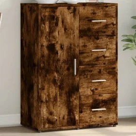 Sideboard aus geräuchertem Eichenholzwerkstoff, 60 x 31 x 84 cm von vidaXL, Sideboards - Ref: Foro24-840510, Preis: 93,06 €, ...