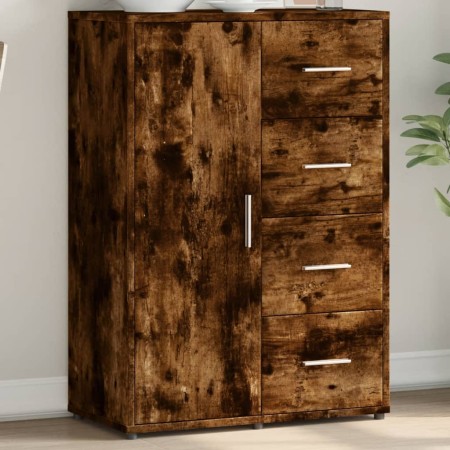 Sideboard aus geräuchertem Eichenholzwerkstoff, 60 x 31 x 84 cm von vidaXL, Sideboards - Ref: Foro24-840510, Preis: 94,62 €, ...