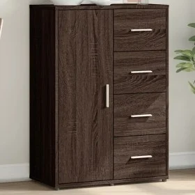Brown oak engineered wood sideboard 60x31x84 cm by vidaXL, Sideboards - Ref: Foro24-840512, Price: 109,42 €, Discount: %
