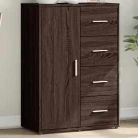Sideboard aus braunem Eichenholzwerkstoff, 60 x 31 x 84 cm von vidaXL, Sideboards - Ref: Foro24-840512, Preis: 111,53 €, Raba...