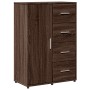 Aparador de madera de ingeniería roble marrón 60x31x84 cm de vidaXL, Aparadores - Ref: Foro24-840512, Precio: 111,53 €, Descu...