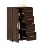 Brown oak engineered wood sideboard 60x31x84 cm by vidaXL, Sideboards - Ref: Foro24-840512, Price: 109,42 €, Discount: %