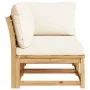 2-piece garden furniture set with acacia wood cushions by vidaXL, Modular outdoor sofas - Ref: Foro24-366492, Price: 256,08 €...