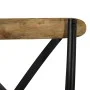 Stühle mit gekreuzter Rückenlehne 2 Stk. massives Mangoholz schwarz von vidaXL, Essstühle - Ref: Foro24-247316, Preis: 271,52...