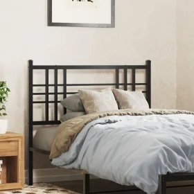 Kopfteil aus schwarzem Metall, 107 cm von vidaXL, Kopf- und Fußteile - Ref: Foro24-376354, Preis: 28,71 €, Rabatt: %