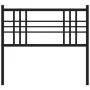 Cabecero de metal negro 107 cm de vidaXL, Cabeceros y pies de cama - Ref: Foro24-376354, Precio: 28,71 €, Descuento: %