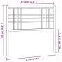 Cabecero de metal negro 107 cm de vidaXL, Cabeceros y pies de cama - Ref: Foro24-376354, Precio: 28,71 €, Descuento: %