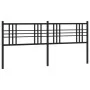 Kopfteil aus schwarzem Metall, 193 cm von vidaXL, Kopf- und Fußteile - Ref: Foro24-376361, Preis: 45,64 €, Rabatt: %