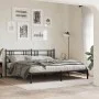 Kopfteil aus schwarzem Metall, 193 cm von vidaXL, Kopf- und Fußteile - Ref: Foro24-376361, Preis: 45,64 €, Rabatt: %