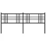 Kopfteil aus schwarzem Metall, 193 cm von vidaXL, Kopf- und Fußteile - Ref: Foro24-376361, Preis: 45,64 €, Rabatt: %