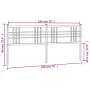 Kopfteil aus schwarzem Metall, 193 cm von vidaXL, Kopf- und Fußteile - Ref: Foro24-376361, Preis: 45,64 €, Rabatt: %
