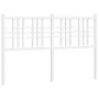 White metal headboard 120 cm by vidaXL, Headboards and footboards - Ref: Foro24-376404, Price: 41,72 €, Discount: %