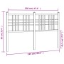 Kopfteil aus weißem Metall, 120 cm von vidaXL, Kopf- und Fußteile - Ref: Foro24-376404, Preis: 42,40 €, Rabatt: %
