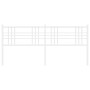 Cabecero de metal blanco 193 cm de vidaXL, Cabeceros y pies de cama - Ref: Foro24-376410, Precio: 46,40 €, Descuento: %