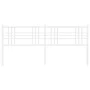 Cabecero de metal blanco 193 cm de vidaXL, Cabeceros y pies de cama - Ref: Foro24-376410, Precio: 45,64 €, Descuento: %