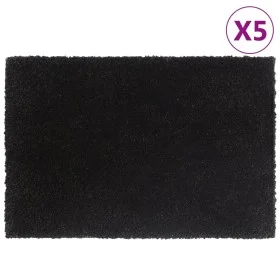 Felpudos 5 unidades fibra de coco negro 40x60 cm de vidaXL, Felpudos - Ref: Foro24-155572, Precio: 61,82 €, Descuento: %