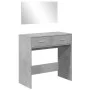 Tocador con espejo color gris hormigón 80x39x80 cm de vidaXL, Tocadores para dormitorios - Ref: Foro24-840705, Precio: 79,85 ...