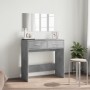 Concrete gray dressing table with mirror 80x39x80 cm by vidaXL, Bedroom Dressers - Ref: Foro24-840705, Price: 78,59 €, Discou...