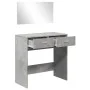 Tocador con espejo color gris hormigón 80x39x80 cm de vidaXL, Tocadores para dormitorios - Ref: Foro24-840705, Precio: 79,85 ...
