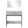 Concrete gray dressing table with mirror 80x39x80 cm by vidaXL, Bedroom Dressers - Ref: Foro24-840705, Price: 78,59 €, Discou...