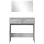 Tocador con espejo color gris hormigón 80x39x80 cm de vidaXL, Tocadores para dormitorios - Ref: Foro24-840705, Precio: 79,85 ...