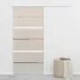 Sliding door with soft stop ESG glass and aluminum 90x205 cm by vidaXL, Doors - Ref: Foro24-288062, Price: 261,01 €, Discount: %