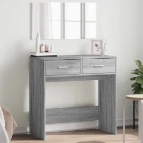 Sonoma gray dressing table with mirror 80x39x80 cm by vidaXL, Bedroom Dressers - Ref: Foro24-840707, Price: 86,26 €, Discount: %