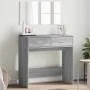 Tocador con espejo color gris Sonoma 80x39x80 cm de vidaXL, Tocadores para dormitorios - Ref: Foro24-840707, Precio: 86,26 €,...