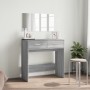 Sonoma grauer Schminktisch mit Spiegel 80x39x80 cm von vidaXL, Schlafzimmerkommoden - Ref: Foro24-840707, Preis: 87,39 €, Rab...