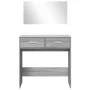 Tocador con espejo color gris Sonoma 80x39x80 cm de vidaXL, Tocadores para dormitorios - Ref: Foro24-840707, Precio: 86,26 €,...