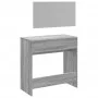 Tocador con espejo color gris Sonoma 80x39x80 cm de vidaXL, Tocadores para dormitorios - Ref: Foro24-840707, Precio: 86,26 €,...
