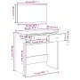 Sonoma gray dressing table with mirror 80x39x80 cm by vidaXL, Bedroom Dressers - Ref: Foro24-840707, Price: 86,22 €, Discount: %