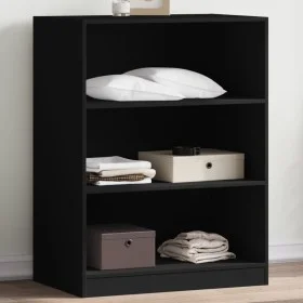 Black engineered wood wardrobe 77x48x102 cm by vidaXL, Dresser Organizers and Bar Hangers - Ref: Foro24-840822, Price: 84,10 ...