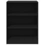 Schwarzer Kleiderschrank aus Holzwerkstoff, 77 x 48 x 102 cm von vidaXL, Kommoden-Organizer und Bar-Kleiderbügel - Ref: Foro2...