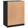 Armario de madera de ingeniería negro 77x48x102 cm de vidaXL, Organizadores de vestidores y perchas de barra - Ref: Foro24-84...