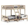 Solid pine wood bunk bed 80x200/120x200 cm by vidaXL, Beds and slatted bases - Ref: Foro24-3207161, Price: 301,05 €, Discount: %